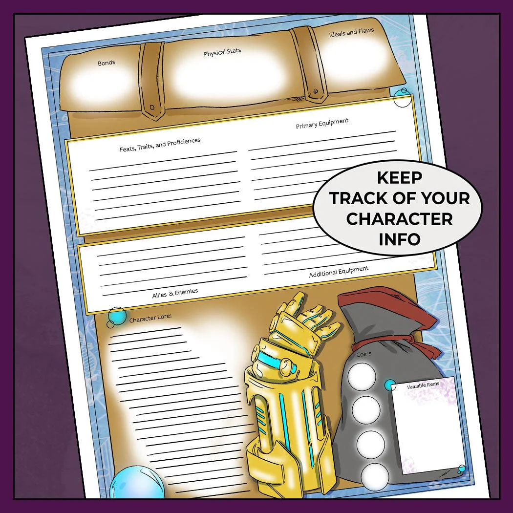 Artificers Blueprint - DnD 5e Artificer Character Sheet - Image 3