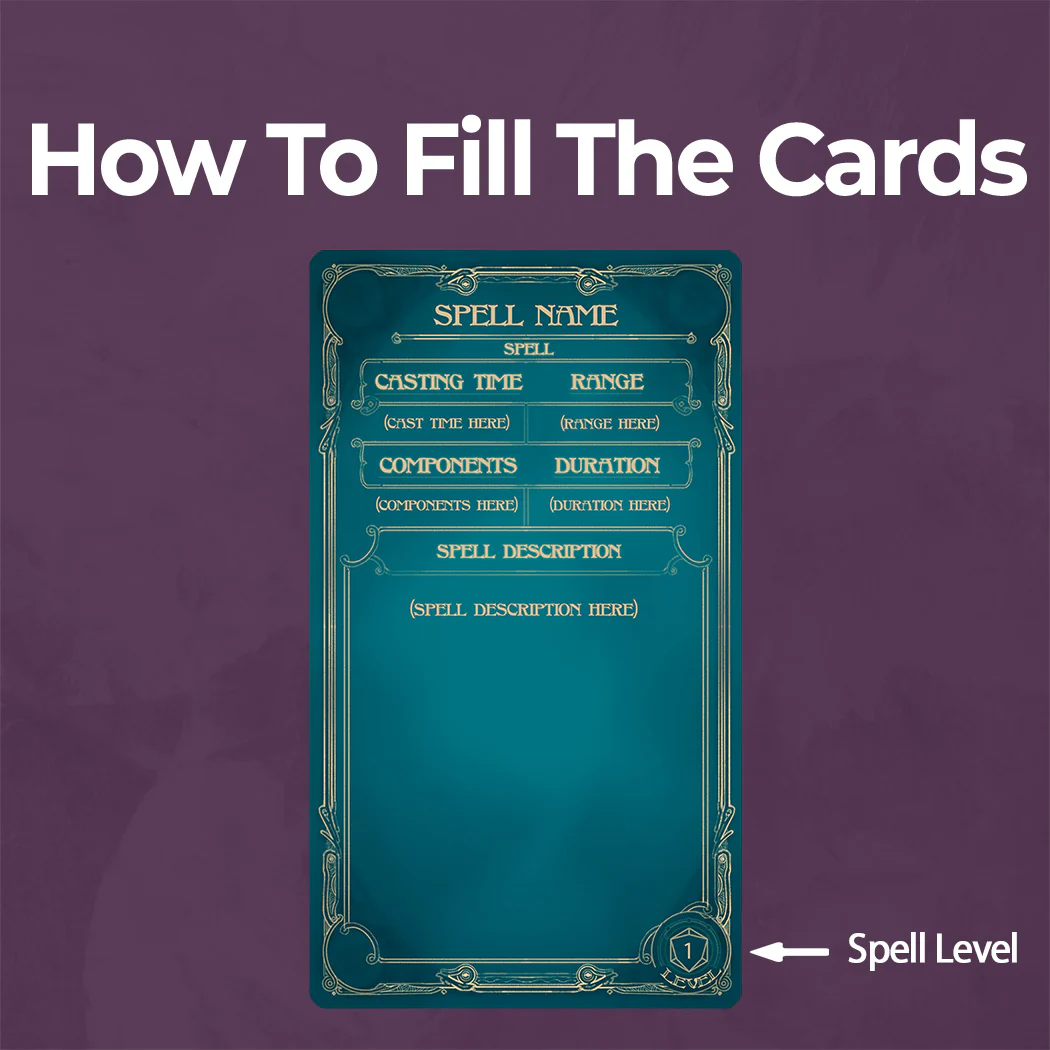Cleric Spell Cards D&D 5e - Fillable PDF - Image 3