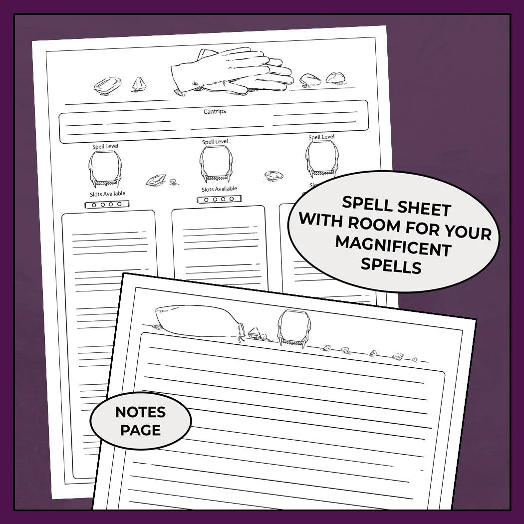 Deceptive Rogue, Colorless - DnD 5e Rogue Character Sheet - Image 4