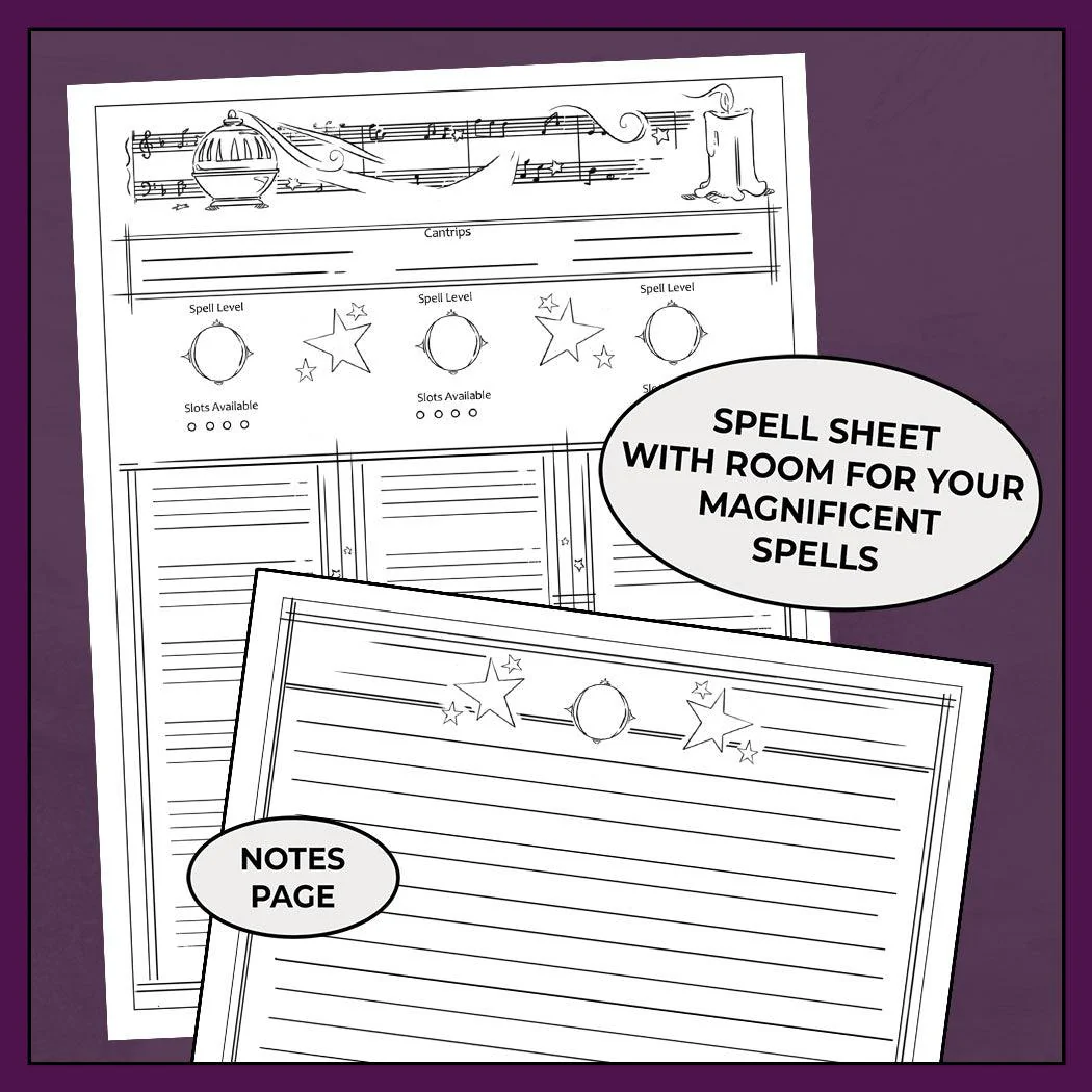 Divine Cleric, Colorless - DnD 5e Cleric Character Sheet - Image 4
