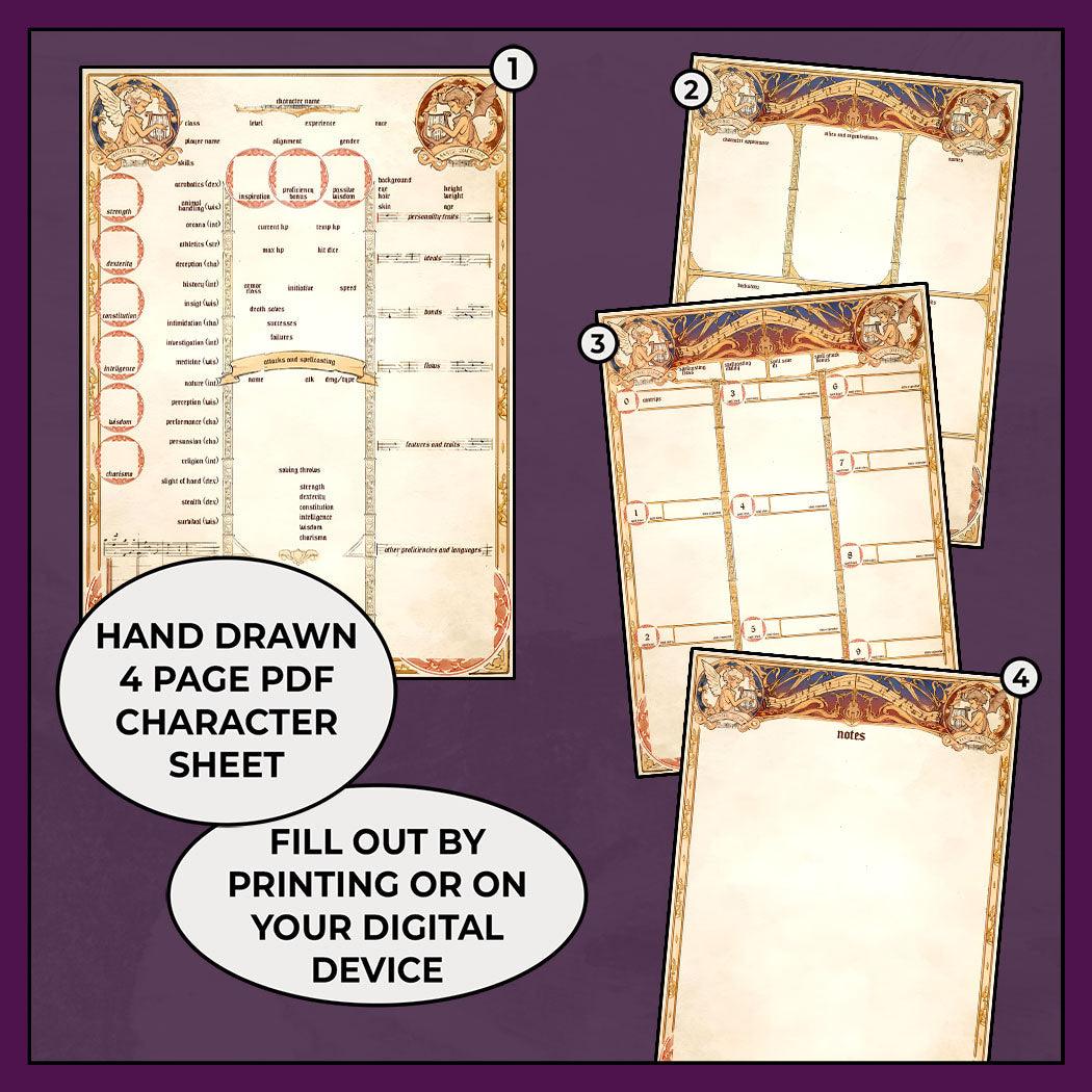 Muse - DnD 5e Bard Character Sheet - Image 2