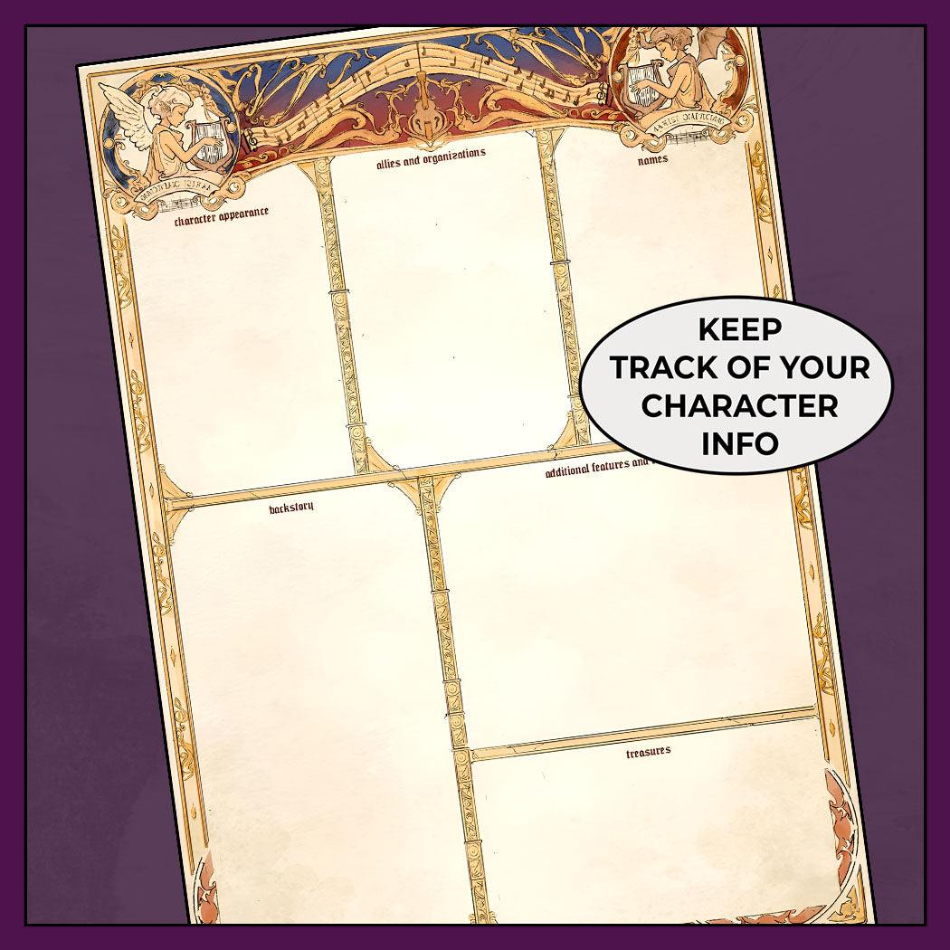 Muse - DnD 5e Bard Character Sheet - Image 3