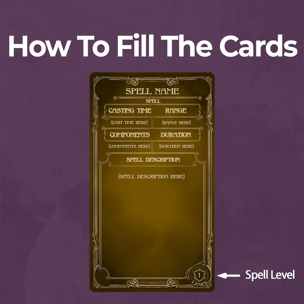 Paladin Spell Cards D&D 5e - Fillable PDF - Image 3